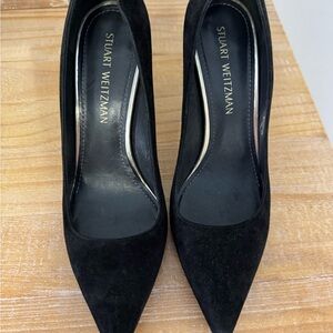 Stuart Weitzman Black Suede Women's Pumps